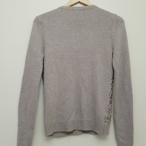 Ann Taylor Wool Angora Cashmere Sequined Cardigan - Picture 3 of 6